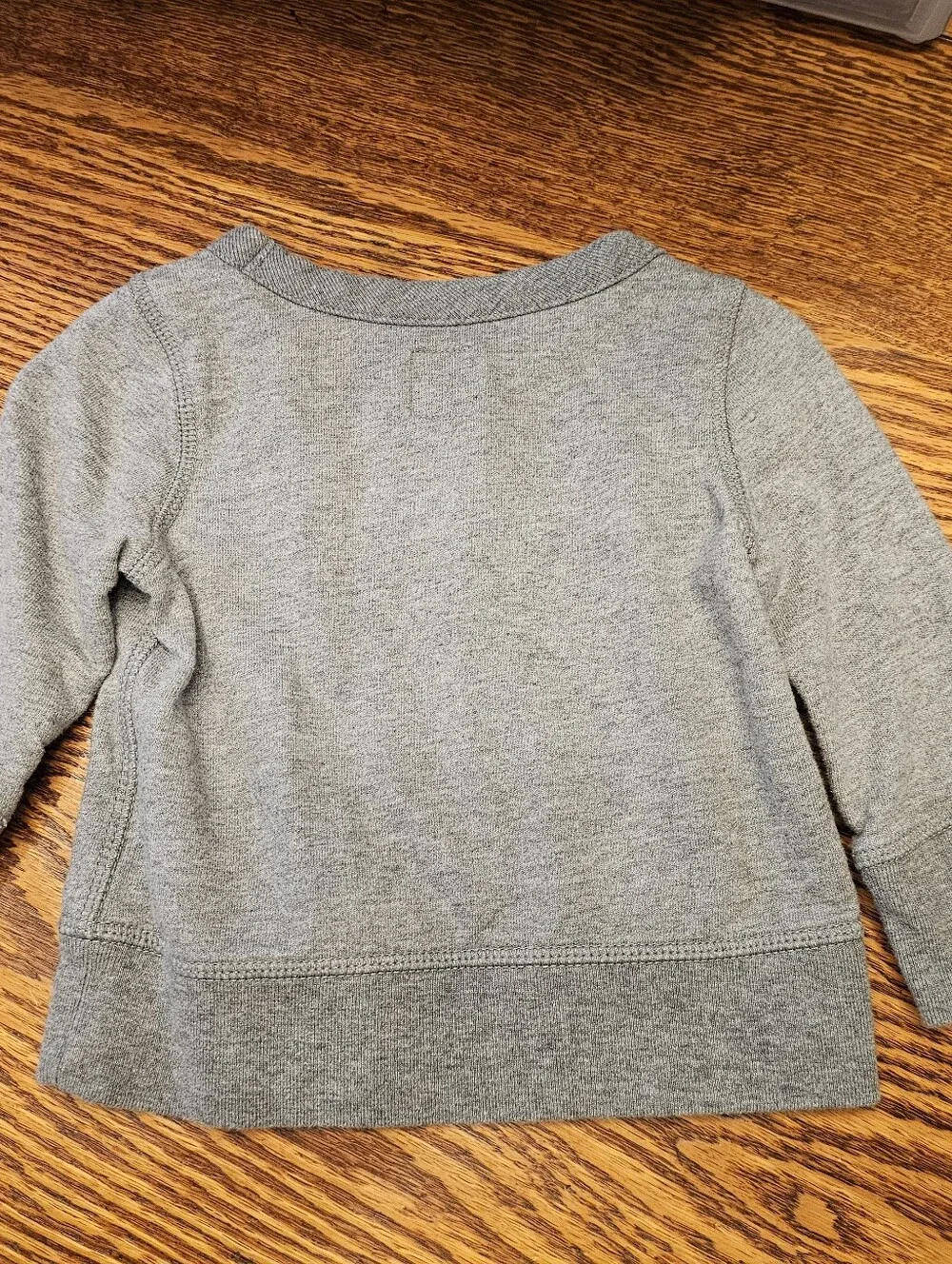 BabyGAP, 6-12months, Gray Logo Crewneck Sweatshirt